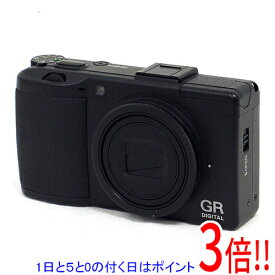 【いつでも2倍！5.0のつく日、18日は3倍！】【中古】RICOH製 GR DIGITAL III ブラック 1000万画素 液晶画面いたみ