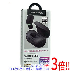 【いつでも2倍！1日と5．0のつく日は3倍！18日も3倍！】PGA 片耳ワイヤレスイヤホン Premium Style PG-BTE13BC1BK ブラック