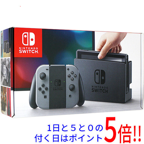 １日と５．０のつく日は5倍！18日も5倍！】任天堂 Nintendo Switch グレー 元箱あり