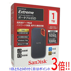 �y1����5.0�̂����A18���̓|�C���g3�{�I�z�y�V�i�󂠂�(�������E��Ԃ�)�z SANDISK �|�[�^�u��SSD �G�N�X�g���[�� V2 SDSSDE61-1T00-J25 1TB
