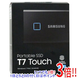 【いつでも2倍！1日と5．0のつく日は3倍！18日も3倍！】SAMSUNG ポータブルSSD T7 Touch MU-PC2T0K/IT 2TB ブラック