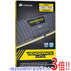 �y1����5.0�̂����A18���̓|�C���g3�{�I�zCorsair CMK16GX4M2A2666C16 DDR4 PC4-21300 8GB 2��