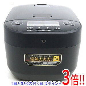 【延長保証対応!!】【新品訳あり(箱きず・やぶれ)】 ZOJIRUSHI 圧力IH炊飯ジャー 豪熱大火力 5.5合炊き NW-YR10-BZ スレートブラック