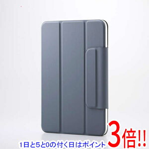 �y1����5.0�̂����A18���̓|�C���g3�{�I�zELECOM iPad mini(A17 Pro) �t���b�v�P�[�X �����^ �}�O�l�b�g���E �X���[�v�Ή� TB-A25SWVPF2BG �u���[�O���[