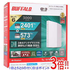 yۏؑΉ!!zBUFFALO LAN[^ AirStation WSR-3000AX4P-WH zCg