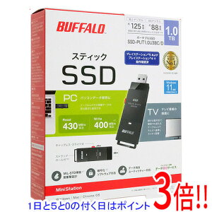 �y�����ۏؑΉ�!!�z�y1����5.0�̂����A18���̓|�C���g3�{�I�zBUFFALO �O�t��SSD SSD-PUT1.0U3BC/D �u���b�N