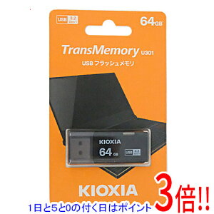 �y1����5.0�̂����A18���̓|�C���g3�{�I�z�L�I�N�V�A USB�t���b�V�������� TransMemory U301 KUC-3A064GK 64GB �u���b�N