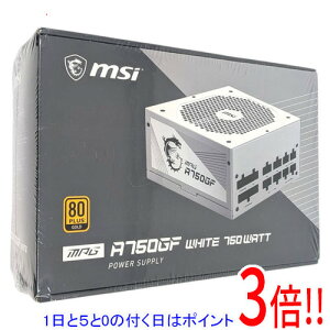�y1����5.0�̂����A18���̓|�C���g3�{�I�zMSI PC�d�����j�b�g MPG A750GF WHITE 750W