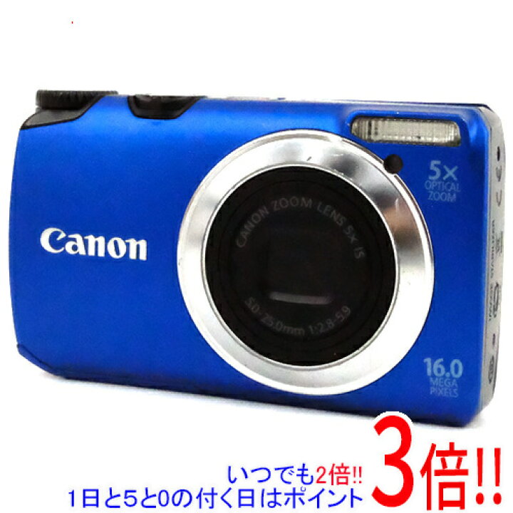 楽天市場】【中古】Canon製 PowerShot A3300 IS ブルー 1600万画素 訳 