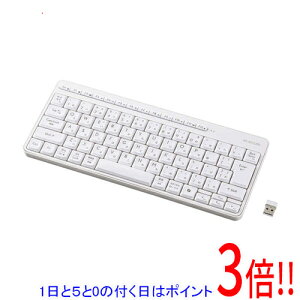 �y1����5.0�̂����A18���̓|�C���g3�{�I�zELECOM 2.4GHz�É��~�j�L�[�{�[�h TK-QT11MDMWH �z���C�g
