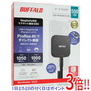 yۏؑΉ!!zBUFFALO MagSafe}OlbgΉ|[^uSSD SSD-PMS500U3-BA 500GB ubN