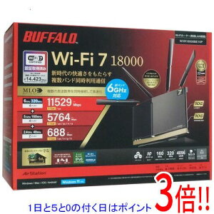 �y�����ۏؑΉ�!!�z�y1����5.0�̂����A18���̓|�C���g3�{�I�zBUFFALO Wi-Fi���[�^�[ AirStation WXR18000BE10P �O���t�@�C�g�u���b�N