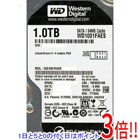 【1日と5.0のつく日、18日はポイント3倍！】Western Digital製HDD WD1001FAES 1TB SATA300 7200