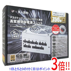 �y1����5.0�̂����A18���̓|�C���g3�{�I�z���l�u�� PC�d�����j�b�g KRPW-GA750W/90+/WHITE/REV2.0 �z���C�g