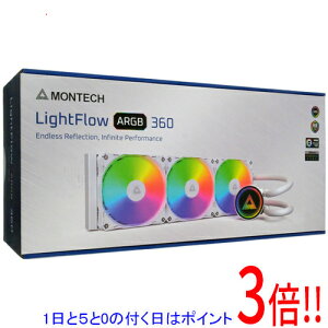 �y1����5.0�̂����A18���̓|�C���g3�{�I�zMONTECH ����CPU�N�[���[ LightFlow ARGB 360 �z���C�g