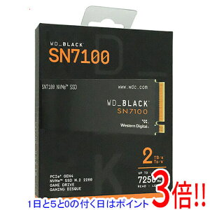 �y1����5.0�̂����A18���̓|�C���g3�{�I�zWestern Digital�� SSD WD_Black SN7100 NVMe SSD WDS200T4X0E 2TB