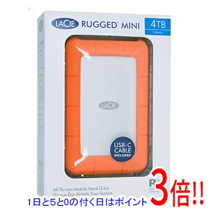 �y1����5.0�̂����A18���̓|�C���g3�{�I�zLaCie �|�[�^�u��HDD Rugged Mini LAC9000633 4TB