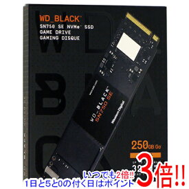【いつでも2倍！1日と5．0のつく日は3倍！18日も3倍！】Western Digital製 内蔵SSD 250GB WD Black SN750 SE NVMe WDS250G1B0E