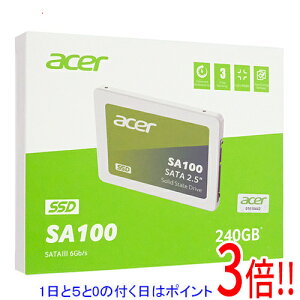 �y1����5.0�̂����A18���̓|�C���g3�{�I�zAcer 2.5�C���` SSD SA100 240GB 88NV1120+3D NAND SATA