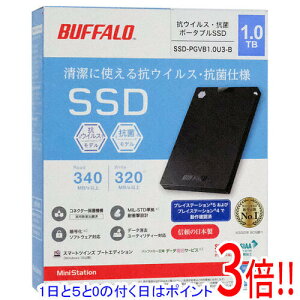 �y�����ۏؑΉ�!!�z�y1����5.0�̂����A18���̓|�C���g3�{�I�zBUFFALO �O�t��SSD SSD-PGVB1.0U3-B 1TB �u���b�N