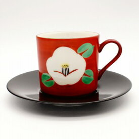 白椿　コーヒー碗皿