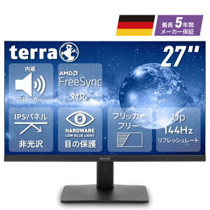�t�����j�^�[ 27�C���` PC�f�B�X�v���C HDMI �t��HD �Q�[�~���O���j�^�[ PC �p�\�R�� �m���O���A ����� IPS �u���[���C�g �J�b�g 144Hz 1920×1080 Full HD DP USB Type-c �X�s�[�J�[���� �w�b�h�z���[�q ��