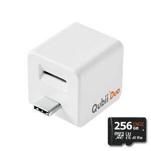 Qubii Duo micro SD �J�[�h�t�� USB Type C �L���[�r�[ �f���I �}�C�N�� SD�t�� USB-C typec 128 256 512 GB �o�b�N�A�b�v �ʐ^�ۑ� �[�d Maktar �A���h���C�h iPhone iPad android �A�C�t�H�� �}�C�N��SD�J�[�h�t�� ��
