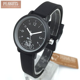 スヌーピー PEANUTS 時計 PNT034 レディース 腕時計 PNT034-3 ブラック 小さめラバーウォッチスヌーピーの腕時計 エクセル ギフト プレゼントにも かわいい時計 メール便送料無料 TP5