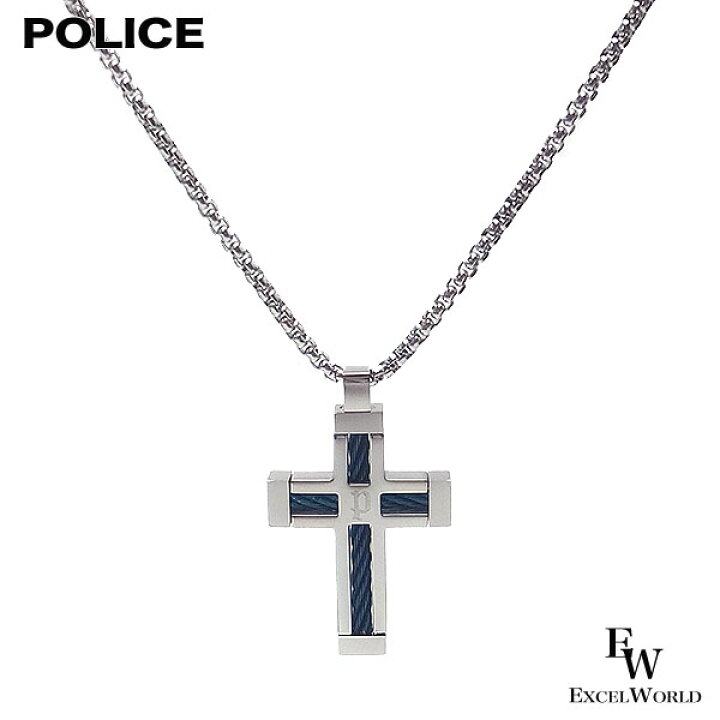 楽天市場】ポリス ネックレス POLICE ステンレス GN0005302 クロス 