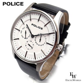 ポリス POLICE 時計 腕時計 14701JS 01 ステンレス ビジネス クロノウォッチ 5気圧防水 カレンダー表示 2年保証 メーカー正規品 エクセルワールド ブランド ブレゼント TP