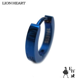 ライオンハート LION HEART ピアス ステンレス メンズ フープピアス LHMP006NBL ブルー エクセルワールド プレゼント アクセサリーTP10