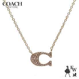 コーチ ネックレス COACH アウトレット コーチロゴ 91433 GLD ゴールド エクセルワールド ギフト プレゼントにも レディース ブランド プレデントにもアクセサリー