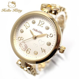 ハローキティー 時計 レディース ゴールド キティーの腕時計 KT005-2 子供から大人まで対応 エクセルワールド ギフト プレゼントにも かわいい時計 TP5