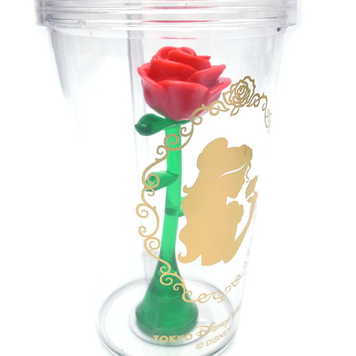 楽天市場 美女と野獣 タンブラー ベル バラ 薔薇 Tdl新エリアグッズ お土産 ディズニー リゾート限定 あす楽 エクセルワールド クリスマス バレンタイン ホワイトデー お返し 誕生日 ギフト プレゼントにも ディズニーグッズ エクセルワールド
