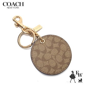 コーチ キーホルダー COACH アウトレット キーリング F77961 GDOUQ バックチャーム ミラー ゴールド×カーキ×ピンクペタル あす楽 エクセルワールド ギフト プレゼントにも レディース ブランド