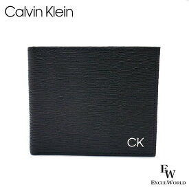 カルバンクライン 財布 Calvin Klein 二つ折り財布 31CK130008 レザー ボックス付き ブラック エクセルワールド ギフト プレゼントにも メンズ 父の日ギフトにも ブランド ウォレット おしゃれ かっこいい財布