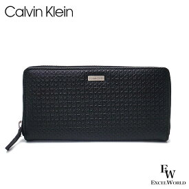 カルバンクライン 財布 Calvin Klein 長財布 31CK190002 レザー ボックス付き ブラック メンズ ブランド おしゃれ かっこいい財布 エクセルワールド ギフト プレゼントにも