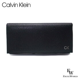 カルバンクライン 財布 Calvin Klein 長財布 31CK190003 レザー ボックス付き ブラック エクセルワールド ギフト プレゼントにも メンズ 父の日ギフトにも ブランド ウォレット おしゃれ かっこいい財布