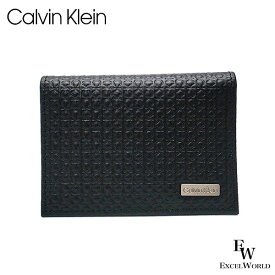 カルバンクライン カードケース Calvin Klein 名刺入れ 31CK200001 レザー ボックス付き ブラック エクセルワールド ギフト プレゼントにも メンズ 父の日ギフトにも ブランド 名刺入れ おしゃれ かっこいい財布