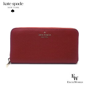 ケイトスペード 財布 アウトレット 長財布 ラウンドジップ WLR00392 600 kate spade レッドカラント あす楽 エクセルワールド ギフト プレゼントにも レディース ブランド