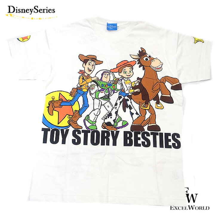 楽天市場 トイストーリー Tシャツ Lサイズ Toystory Besties ディズニーリゾート限定 ダッフィーグッズ エクセルワールド 誕生日 ギフト プレゼントにも ディズニーグッズ エクセルワールド