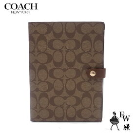 コーチ COACH アウトレット ノート 222 KHA ノート ブック カバー付き シグネチャー カーキ レディース メンズ 父の日ギフトにも あす楽 エクセルワールド ギフト プレゼントにも レディース ブランド