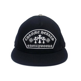 新品 即納 クロムハーツ 帽子 CHROME HEARTS トラッカーキャップ ファブリックフロント 3クロス ブラック×ホワイト あす楽 エクセル ギフト プレゼントにも ブランド キャップ