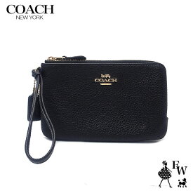 COACH コーチ アウトレット ポーチ コーナージップ リストレット 6649 IMBLK ブラック あす楽 エクセルワールド ギフト プレゼントにも レディース ブランド SS