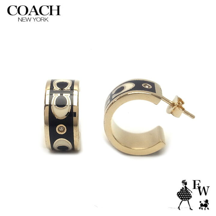 楽天市場】コーチ ピアス COACH アウトレット ピアス フープ C型 CI903 