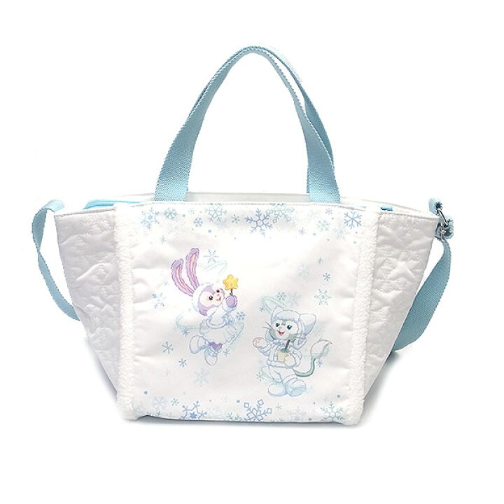 新品】ダッフィー トートバッグ《ホワイト・ウィンタータイム 