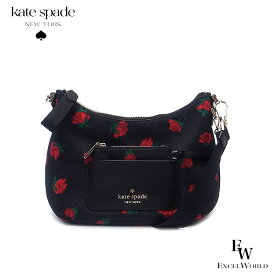 ケイトスペード バッグ アウトレット kate spade ショルダーバッグ ポーチ付き KE437 001 ローズ プリント ブラックマルチ あす楽 エクセルワールド ギフト プレゼントにも レディース バッグ バック ブランド