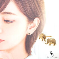 楽天市場】ゾウ（ピアス｜レディースジュエリー・アクセサリー 