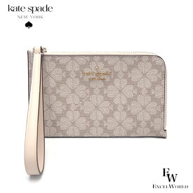 ケイトスペード ポーチ KATESPADE アウトレット リストレット 小物入れ KH614 001 ぺブルレザー ダークベージュ エクセルワールド レディース ブランド プレゼントにも