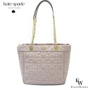 ケイトスペード バッグ kate spade アウトレット トートバッグ KK156 020 スペード フラワー キルティング　ミディアム コジーグレー エクセルワールド クリスマス 誕生日 ギフト プレゼントにも 斜め掛け レディース ブランド